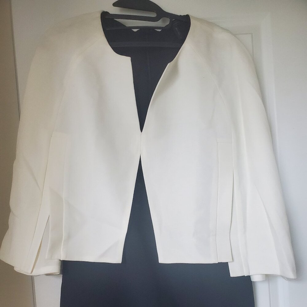 Mini dress with cape